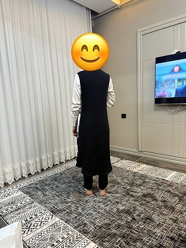36 Beden siyah Renk Takım 3 parça