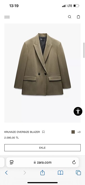 zara blazer ceket