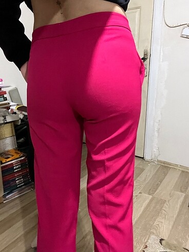s Beden pembe Renk Zara Kumaş Pantolon