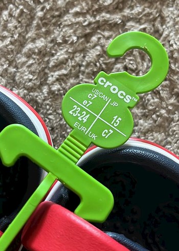 23 Beden kırmızı Renk Crocs Erkek Çocuk Kırmızı Velcro Sandalet