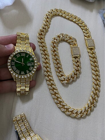 Iced Out Rolex Set