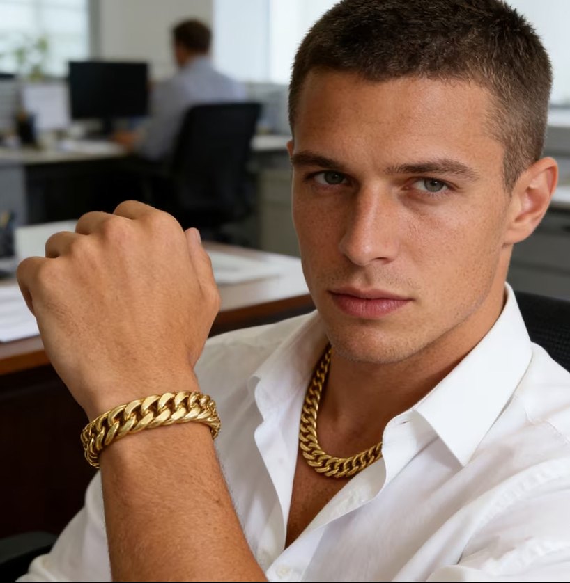 ÇELİK ERKEK KOLYE FIRSAT ÜRÜN - Görsel 3