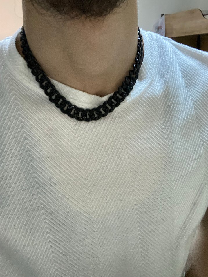 SİYAH CHAIN  SET - Görsel 4