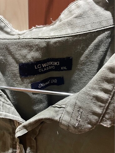 LC Waikiki Eskitme Askeri yeşil Gömlek