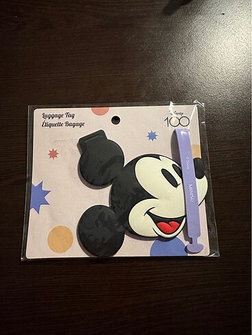 Miniso Yurt Dışından Mickey Mouse Bagaj Etiketi