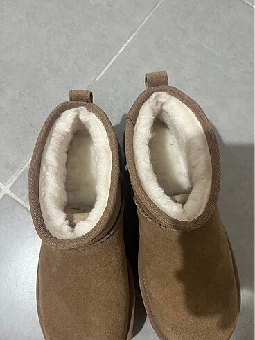 38 Beden kahverengi Renk Ugg classic ultra mini platform taba rengi 38 numara