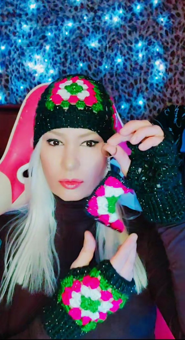 Renkli Örgü Bohem Eldiven Bere Kupa Bardak - Görsel 2