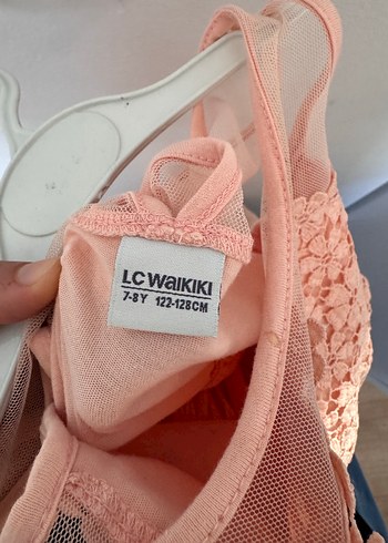 Kız Çocuk Dantel Detaylı Elbise - Görsel 4