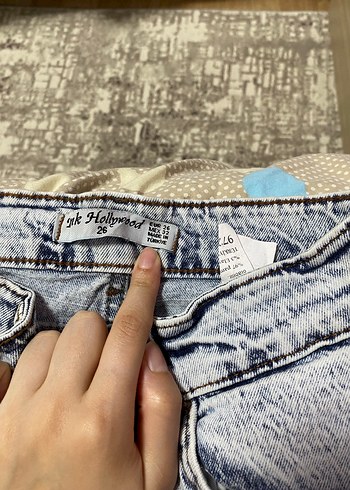 Taşlı kot pantolon - Görsel 6