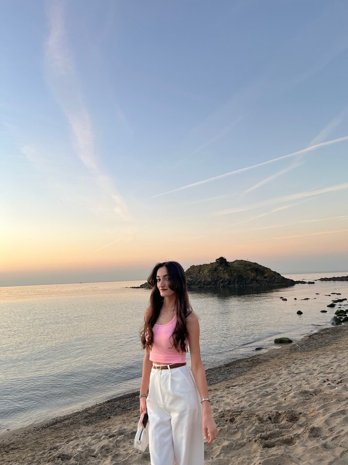 Beyaz kumaş pantolon - Görsel 2