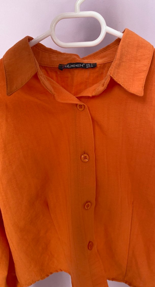 Turuncu  gömlek - Görsel 3