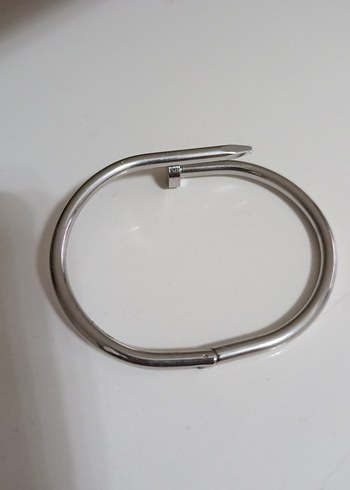 Gri Tokalı Minimalist Kadın Bileklik - Görsel 3