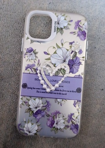 Mor Pastel Boncuklu Bohem Telefon Kılıfı