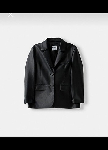Bershka deri blazer ceket 