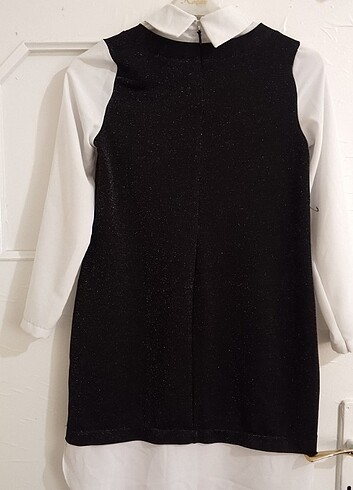 Siyah simli tunik - Görsel 3