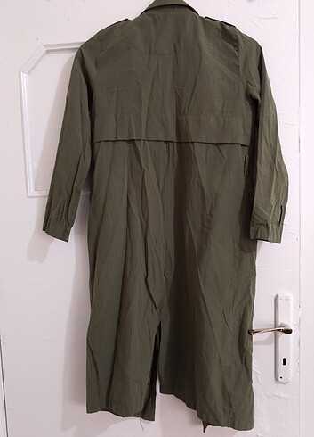 Yeşil trençkot - Görsel 2
