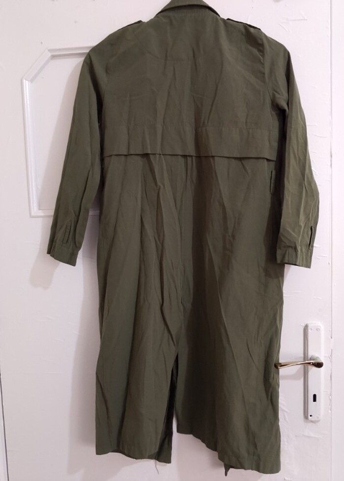 Yeşil trençkot  - Görsel 2