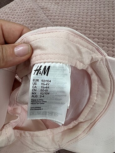 3-5 Yaş, 21 cm Beden pembe Renk Hm şapka
