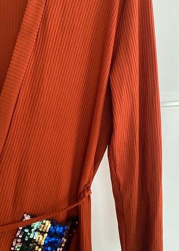 Uzun Kollu Bohem Kadın Uzun Hırka - Görsel 6