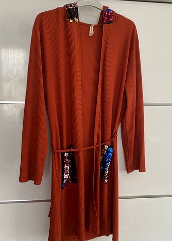 Uzun Kollu Bohem Kadın Uzun Hırka - Görsel 3