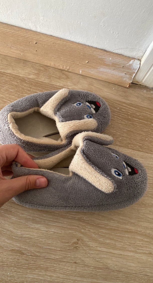 Gri Nakışlı Çocuk Pandufu - Görsel 3