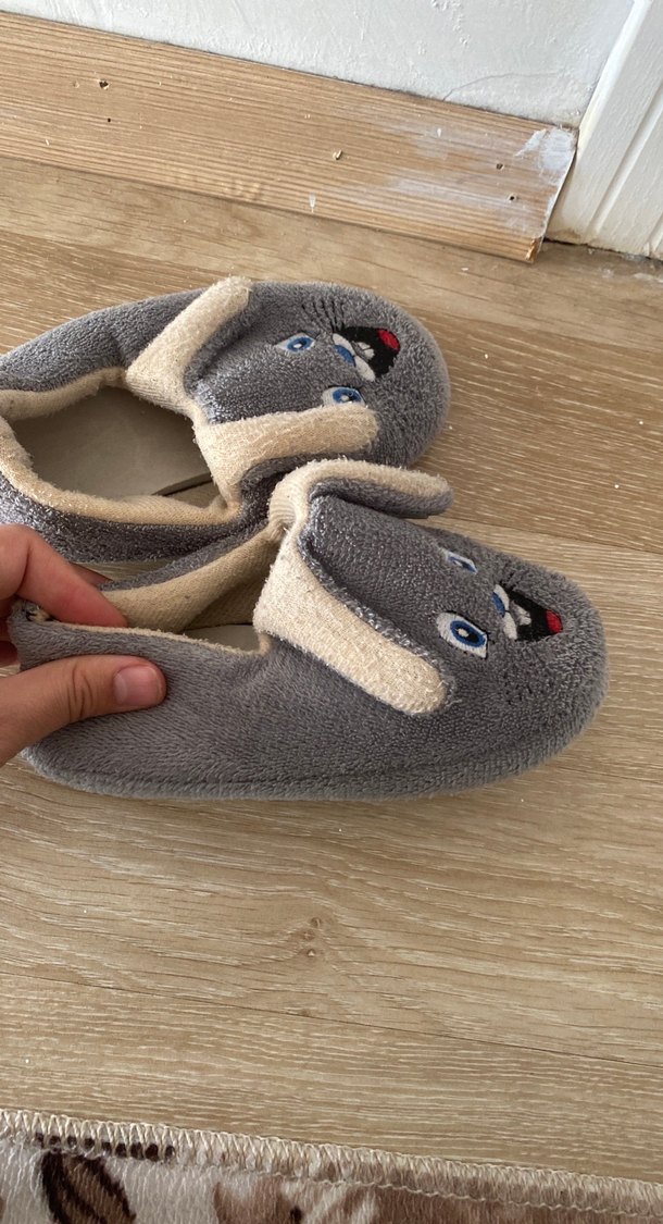 Gri Nakışlı Çocuk Pandufu - Görsel 2