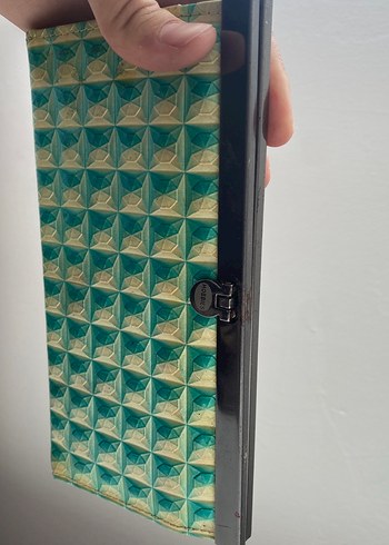 Turkuaz Parlak Renkli Fermuarlı Kadın Cüzdan - Görsel 3