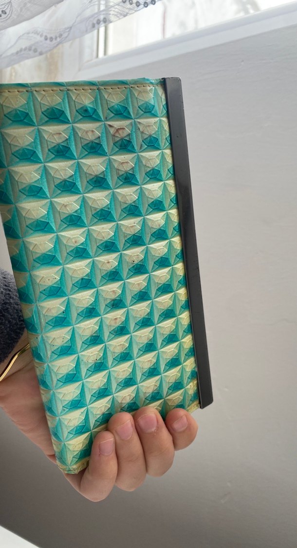 Turkuaz Parlak Renkli Fermuarlı Kadın Cüzdan - Görsel 4