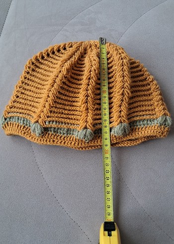 Renkli Örgü Kadın Bere - Görsel 4