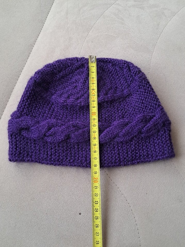 Kadın Mor Örgü Bere - Görsel 5