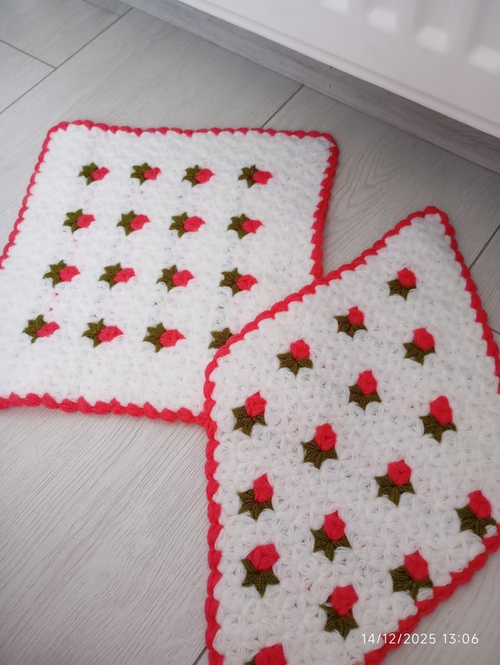 Renkli Desenli Beyaz Banyo lifi - Görsel 3