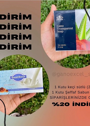 Ganoexcel Şeffaf ve Keçi Sütlü Sabun Seti