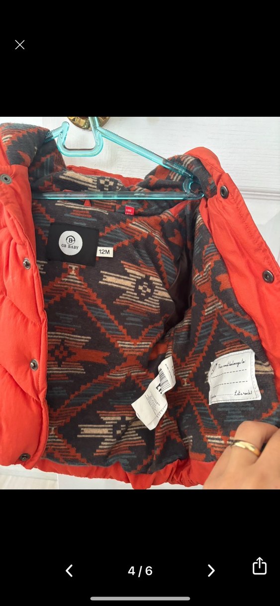 Kırmızı Erkek Çocuk Kapitone Mont - Görsel 2