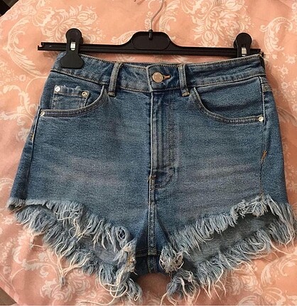 Zara yüksek bel jean şort