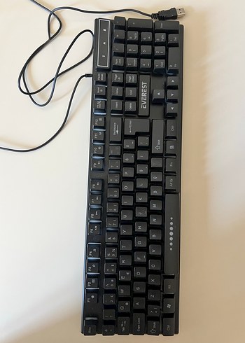 Everest Siyah USB Kablolu Klavye - Görsel 2