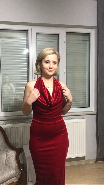 Zara kadife elbise