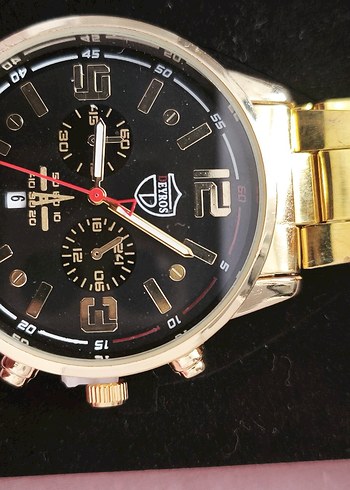 Klasik Koyu Altın Erkek Kol Saati - Görsel 3