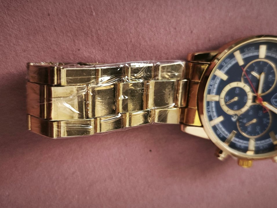 Modern Klasik Altın Renk Erkek Kol Saati - Görsel 2