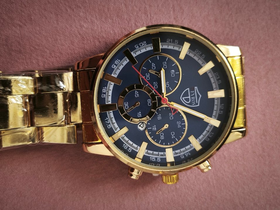 Modern Klasik Altın Renk Erkek Kol Saati - Görsel 4