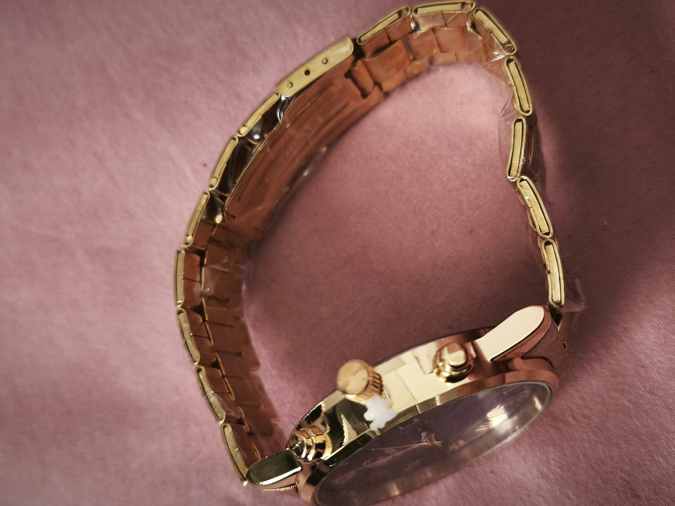 Altın Renk Modern Klasik Erkek Saati - Görsel 2