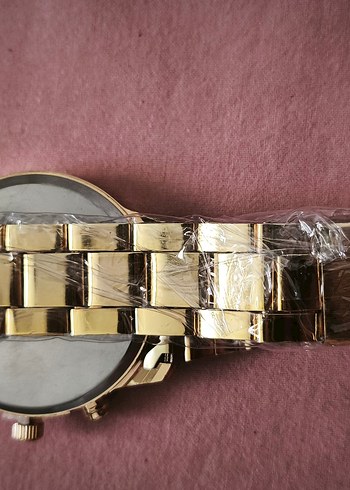 Altın Renkli Klasik Biker Erkek Kol Saati - Görsel 3