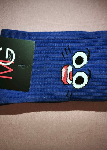 İşlemeli Kolej Çorap - Görsel 3