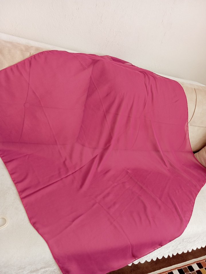 pembe şifon eşarp - Görsel 3