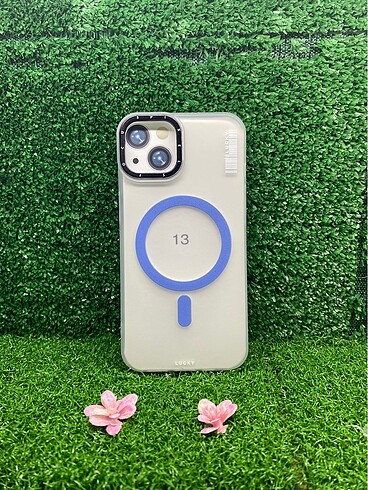 iphone 13/14 uyumlu magsafe arkası mat silikın kılıf