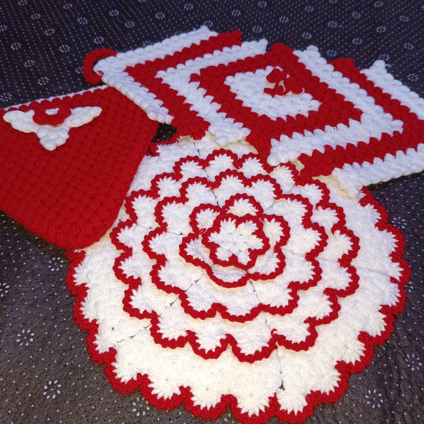 Kırmızı Beyaz Renkli Banyo Süngeri Seti - Görsel 4