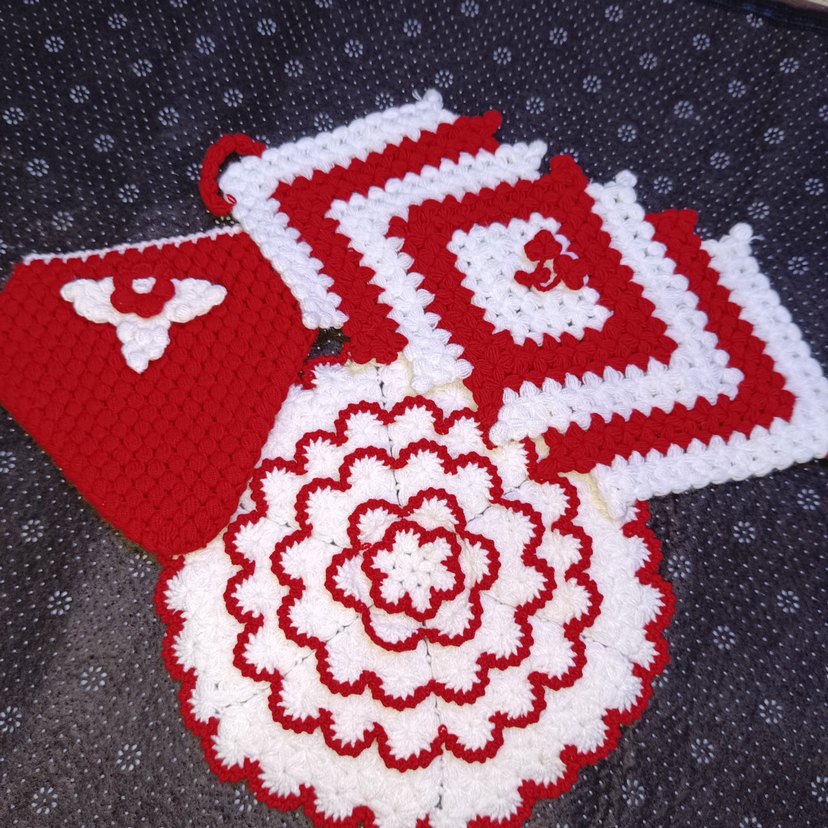 Kırmızı Beyaz Renkli Banyo Süngeri Seti - Görsel 3