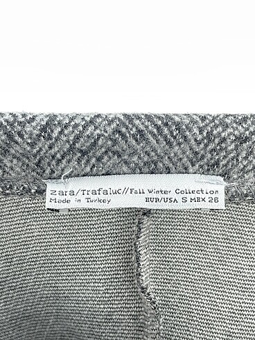 s Beden gri Renk Zara Midi Etek %70 İndirimli.