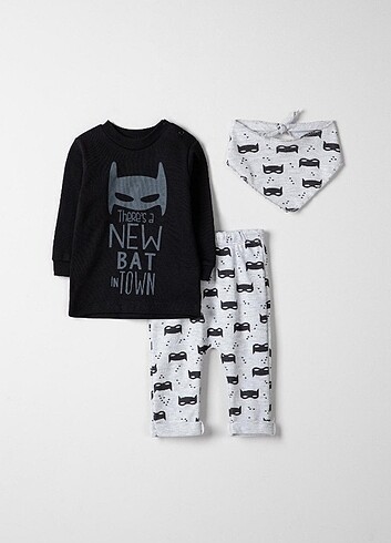 Bebek-Çocuk Pijama Takım'ı 3 lü Set