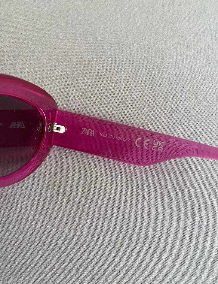 Zara Pembe Retro Kadın Güneş Gözlüğü - Görsel 3