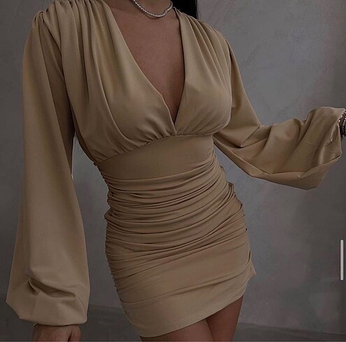 Drape elbise